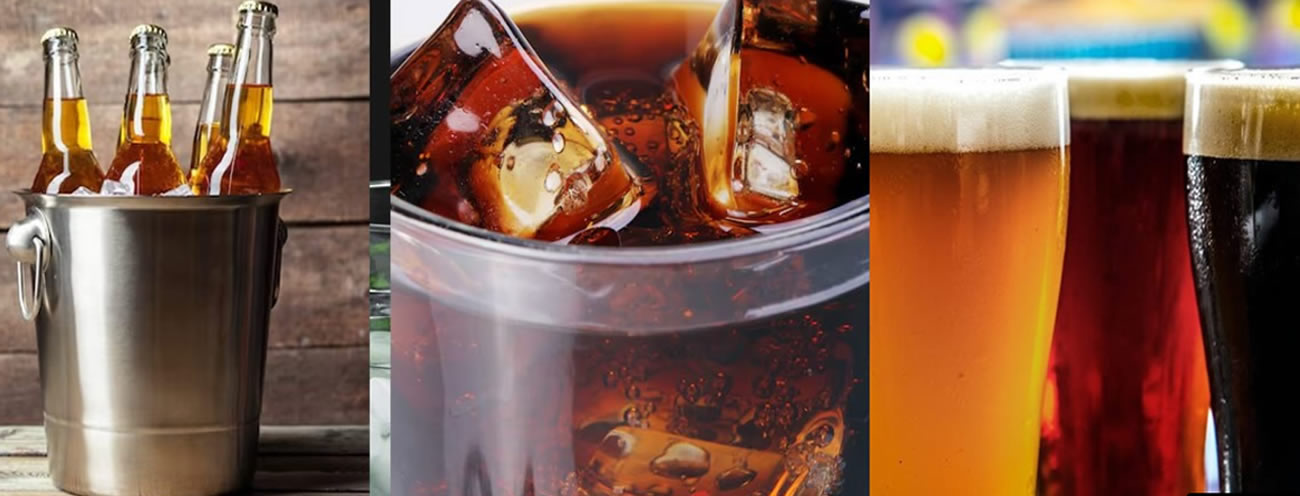 Selection of drinks available at Sandringham Court Hotel