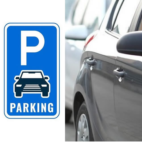 Reserved parking at Sandringham Court Hotel